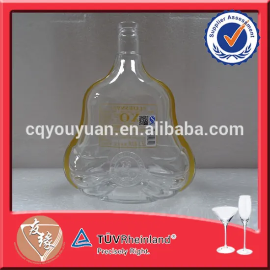 Cork Top Flat Xo Cognac Brandy Bottle 1.5 Litre Bottle