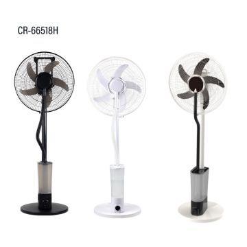 18 Inch Personal Indoor Standing Battery Electric Fan with Mist Cooler and Copper Motor