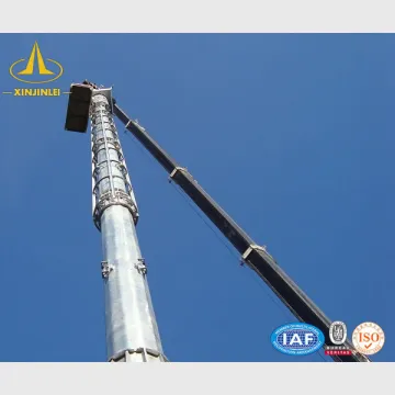 Highmast Square Lighting Pole Galvanized Steel Column