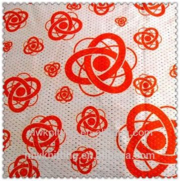 Polyester paper transfer printing mesh fabric for lining