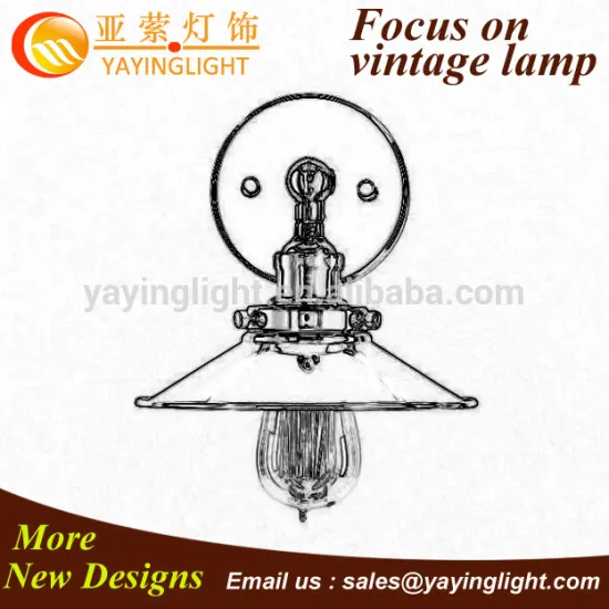 American country antique edison wall lamp, industrial cafe wall lamp