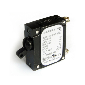 BSB B2 Hydraulic Magnetic Circuit Breaker - 1 Pole, 250VAC/80VDC, 5A-50A, UL/TUV Certified