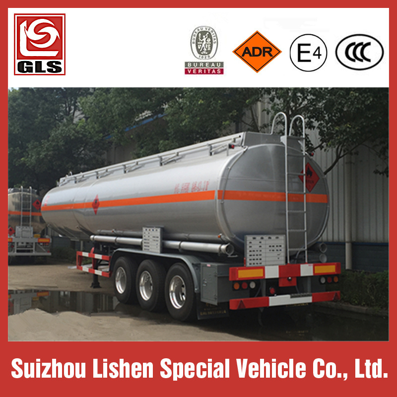 Tri-axle 43.5CBM Flammable Liquids Transport Tank Trailer