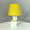 Cartoon cat base fabric shade table lamp