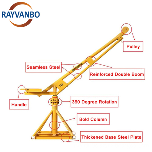 Wholesale Portable Building Materials Lifting Equipment: Discover the Ultimate Mini Crane for Outdoor Projects