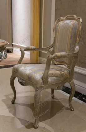 Alibaba Retro french louis style italian leather dining chair