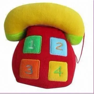 Plush Phone Toy Plush Red Phone Toy Plush Baby Phone