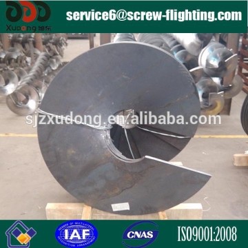 stainless steel sectioned screw flighting with equal thickness