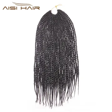 Aisi Hair 30 Roots Senegalese Twist Crochet Braid Hair Extensions Synthetic Braiding Hair Weaves for Women