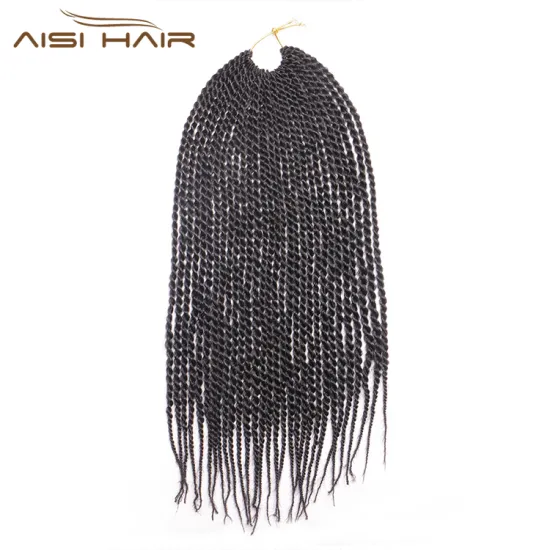 Aisi Hair 30 Roots Senegalese Twist Crochet Braid Hair Extensions Synthetic Braiding Hair Weaves for Women