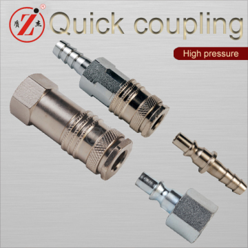 ZJ-300 ARO210 standard 45# steel pneumatic gripper air hose female quick connector