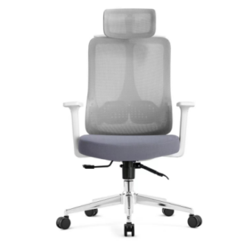 New Design: White Mesh Executive Desk Chair - Ergonomic Office Swivel Chair