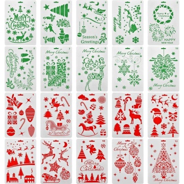 Custom Christmas Stencils Journal Template for DIY Painting Projects