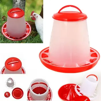 Plastic Poultry Drinker Food Feeder Waterer Bucket 1.5L Farm Animal Supplies For Chicken Quail Chick Hen