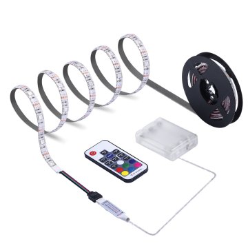 แคมป์ปิ้งไฟแถบไฟ: 2m/6.56ft แบตเตอรี่ที่ใช้พลังงาน, เปลี่ยนสี, SMD 5050 RGB กันน้ำ, ไฟทีวี DIY
