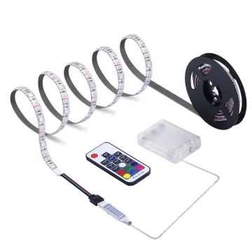 Camping LED Strip Lights: 2M/6.56FT Battery-Powered, Color-Changing, SMD 5050 RGB Waterproof, DIY TV Strip Light