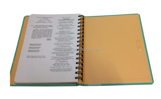 Hardcover wire-o binding notebook printing