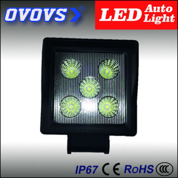 OVOVS car led working light square auto part 15w led truck lamp for tractor