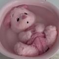 잠자는 장난감을위한 세척 가능한 분홍색 돼지 봉제 장난감