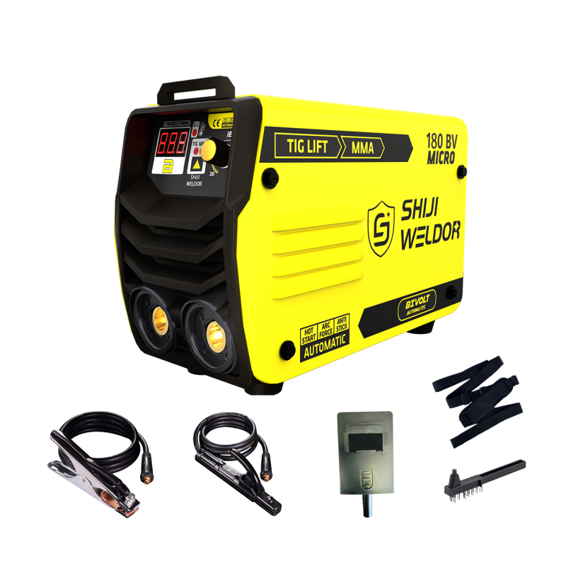 SHIJIWELDOR 180A Mini Stick Welder - Dual Voltage MMA/LIFT-TIG Welding Machine