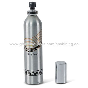 100ml Aluminum Perfume Bottle with Epoxy Coating Inside and Pump Sprayer, 100% Recyclable