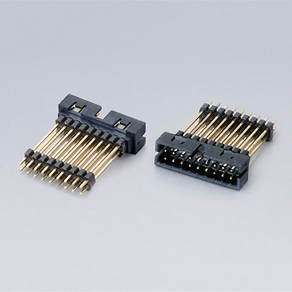 Two Plastic Dual Row Sraight Box Header Connector