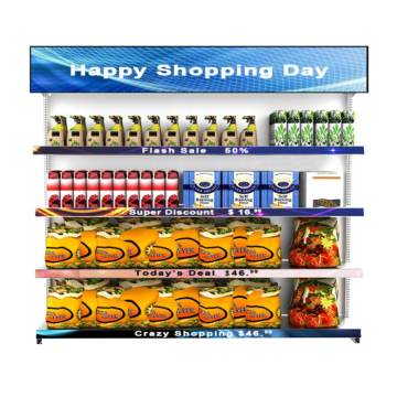 Özel kapalı süpermarket LED reklam ekran tabelası p1.8 bar ekranı