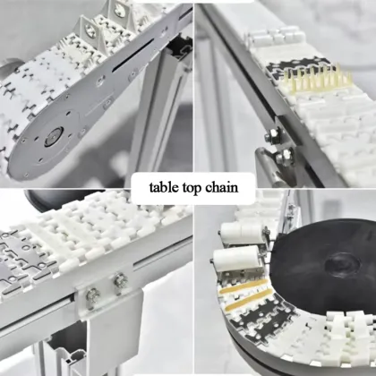 High Wear Resistance Flexible Chain Conveyor Belt for Cosmetics Industry