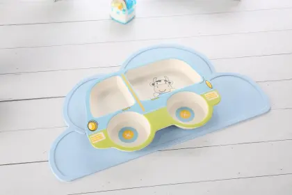 plastic baby feeding set bowl plate cup dinnerware