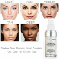 Color Changing Foundation for All Skin Colour Makeup Base Liquid Foundation Cover Concealer Cream SPF15 30ML