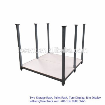 Fabric roll storage stack rack