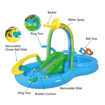 Water Play Center Inflatable kiddie slides ball Pool