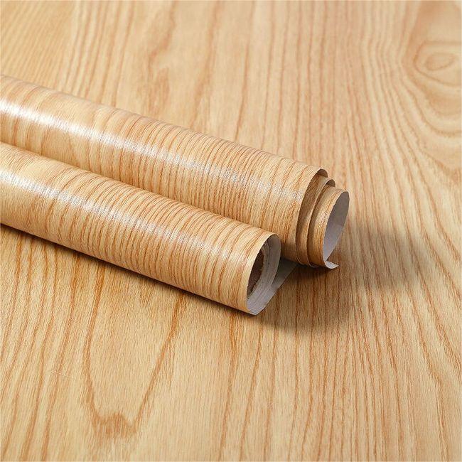 Pvc Waterproof Self Adhesive Wallpaper Wall In Rolls Furniture Cabinets Vinyl Decorative Film Wood Grain Stickers For Home Decor 1