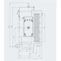 Low noise and low temperature rise gearless motor