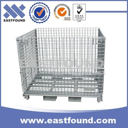 Warehouse Metal Cage Galvanzied Storage Industrial Wire Bin