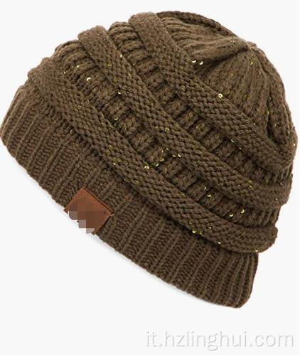 Esclusive cavi cavi a maglia con cappelli da berretto caldi morbidi spessi