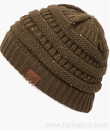 Exclusives Cable Knitted Thick Soft Warm Beanie Hats