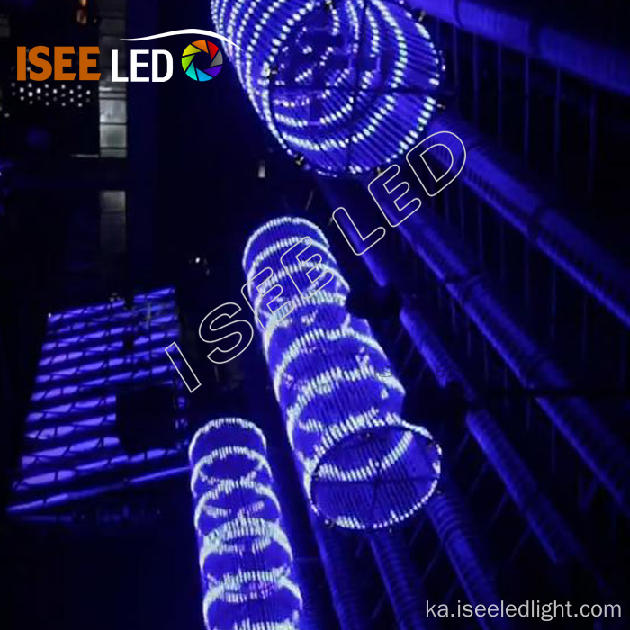 დინამიური 3D LED ბურთის სიმებიანი შუქი