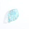 Glass Charms Leaf Shape Pendant for ewelry Making