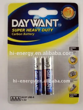 um4 R03 AAA zinc manganese battery