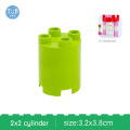 2x2 green cylinder