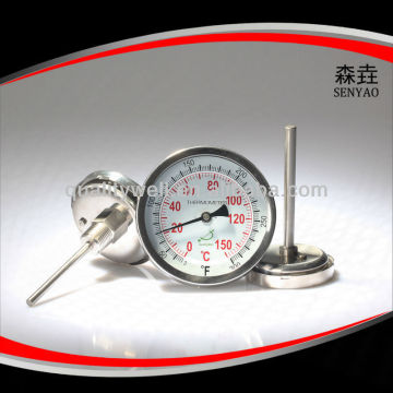 Househole kitchen back connection bimetal thermometer