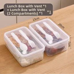 Plastic food grade rectangular lunch box