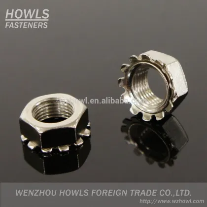 Hex K nuts / K cap nut / K lock nut / K-type nut / kep nut
