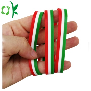 Tekan Tiga Lapisan Tinggi Qualitiy Silicone Gelang Wristband