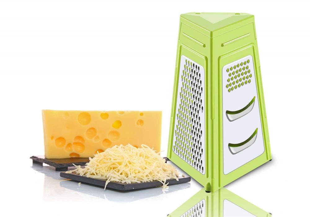 3-Sided Stainless Steel Plastic Collapsible Box Grater