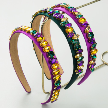 Πολυτελές headband rhinestone - μπαρόκ χεριές ραμμένο αξεσουάρ μαλλιών για cosplay και πάρτι