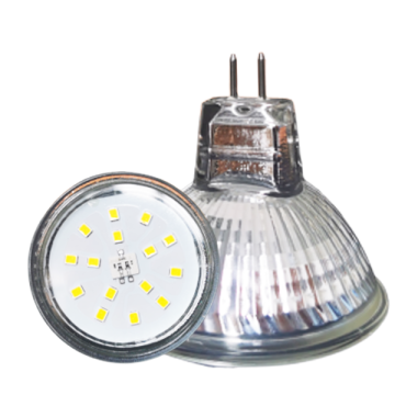 MR16 5W 38 ° LED kaca sorotan SMD Dimmable