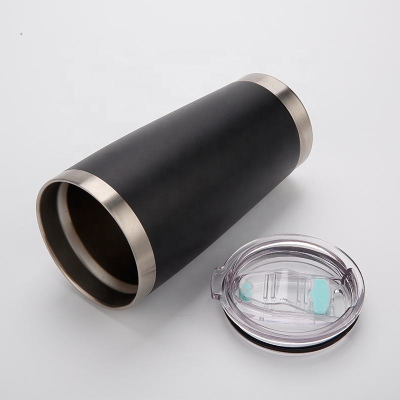 coffee tumbler with transparent lid