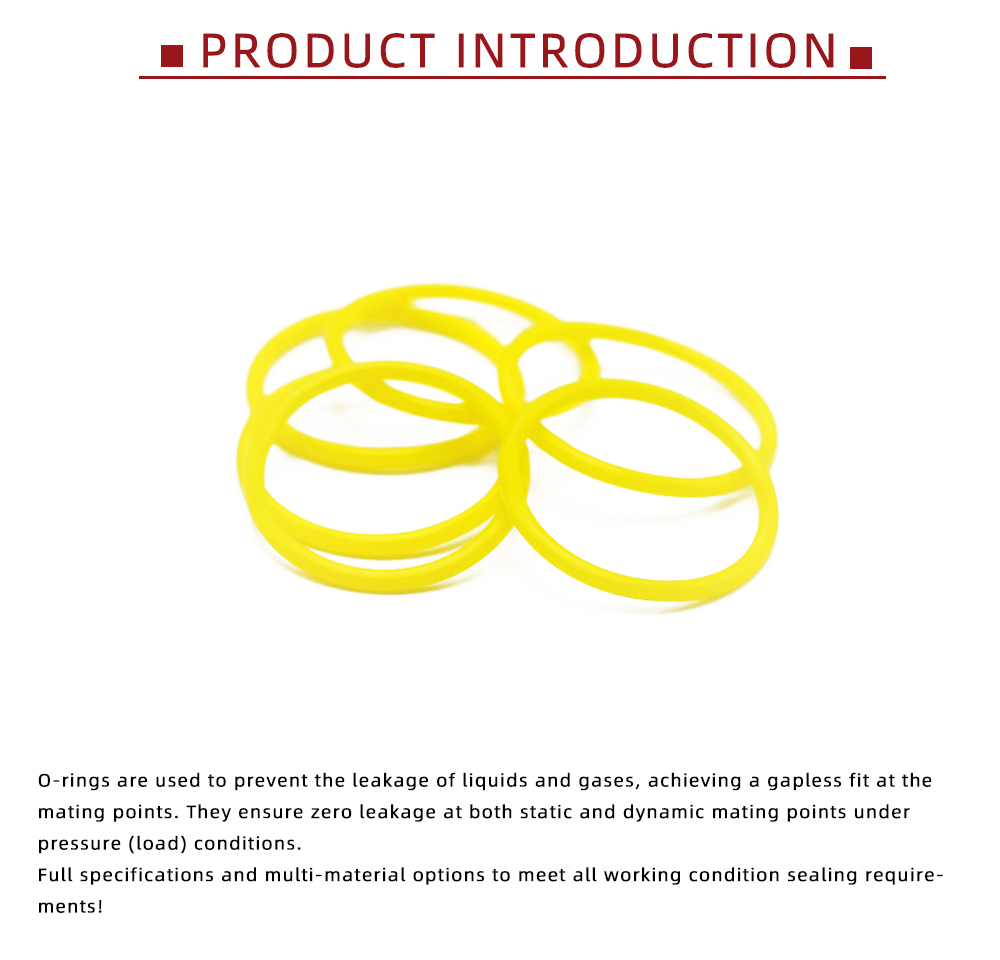 High Quality Yellow SI O-Ring Assortment x